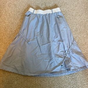 Zara Girls Light Blue Midi Skirt - Size 9/10